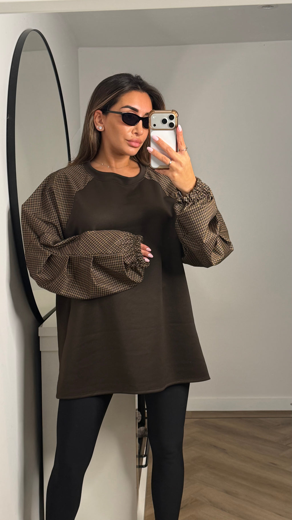 Zila top brown