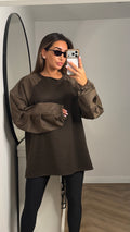 Zila top brown