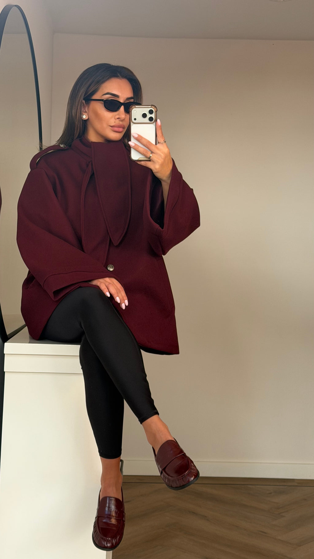 Louise jacket burgundy