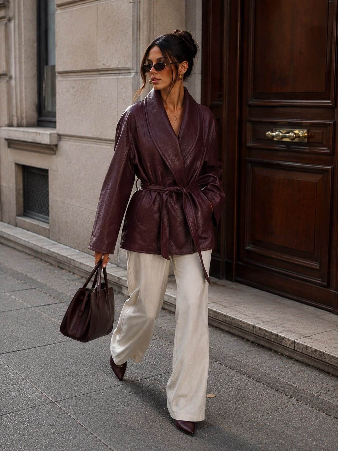 Victoria jacket burgundy