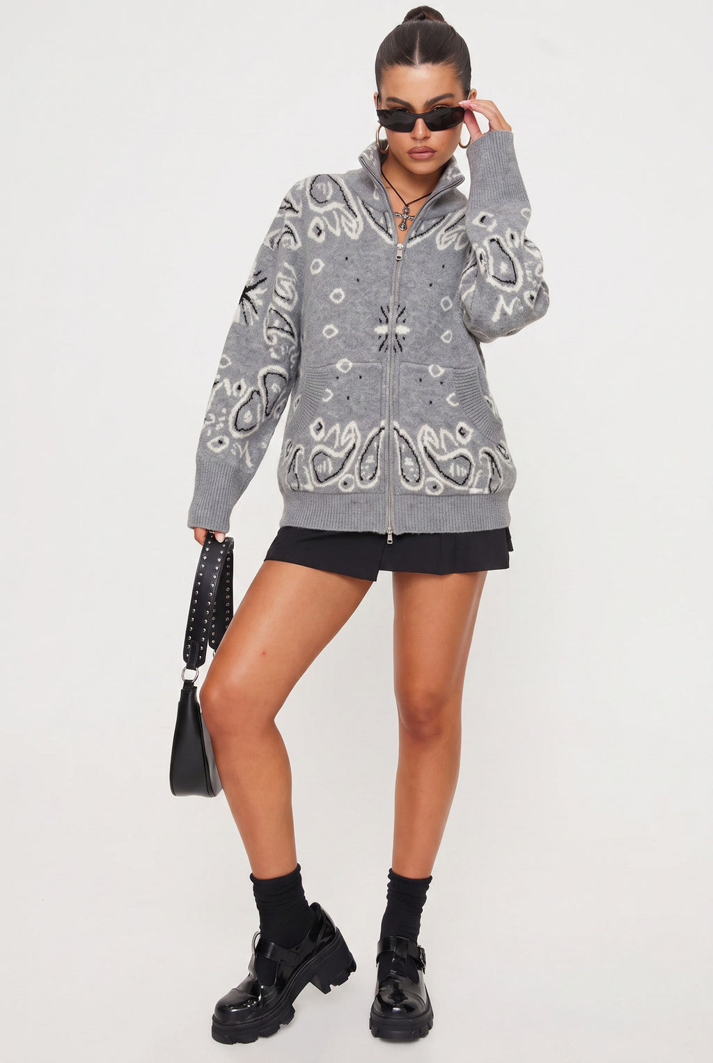 Bandana vest grey