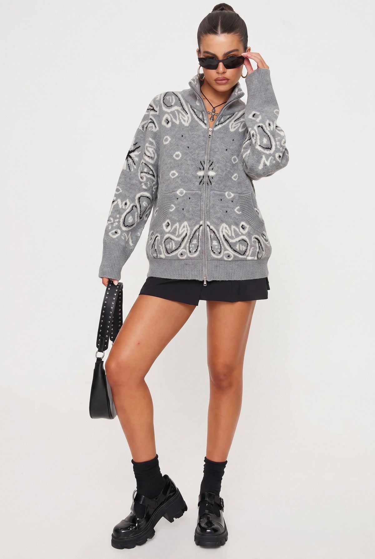 Bandana vest grey