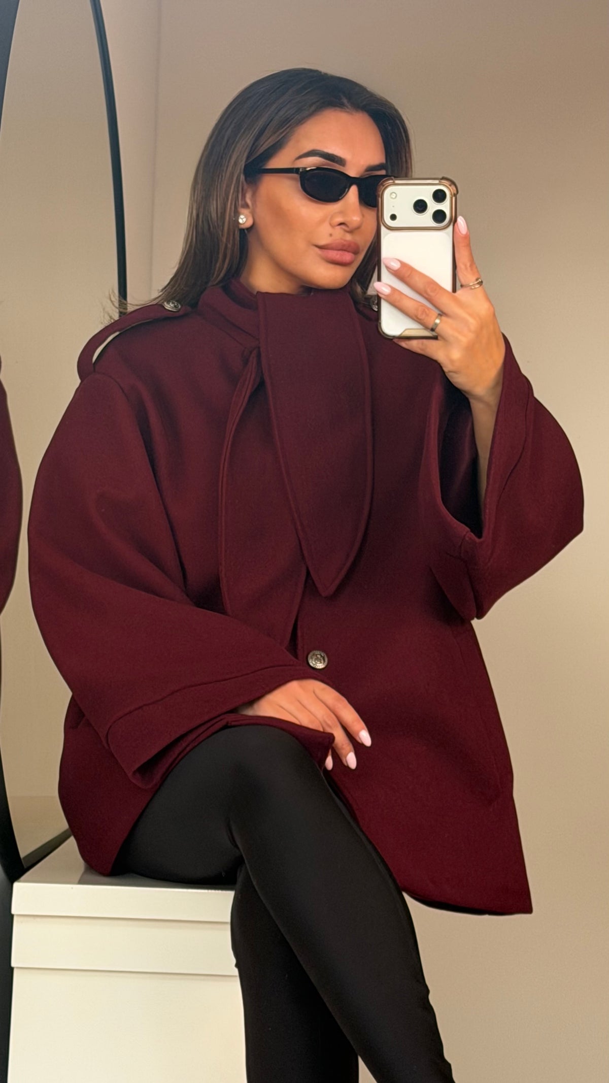 Louise jacket burgundy